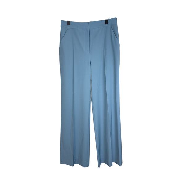 VERONICA BEARD Tonelli Wool Blend Pants in Sea Glass Blue - Picture 4 of 8